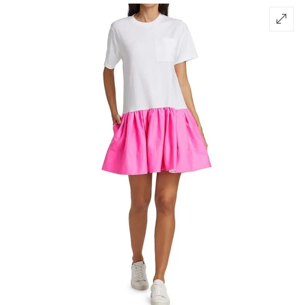 Tanya Taylor Katelyn Flounce Skirt T-shirt Dress NEW WITH TAGS - size L - Picture 2 of 5
